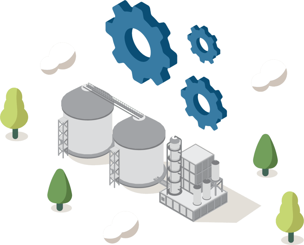 Digital illustration of general operations and maintenance